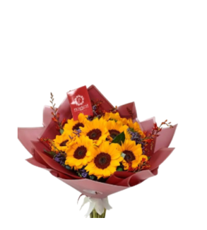 RAMO DE 10 GIRASOLES
