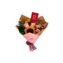 Ramo de 6 Rosas y 3 Girasoles