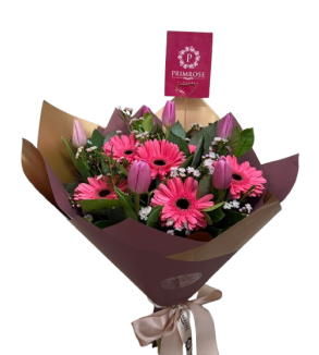 Ramo de 6 tulipanes y 6 gerberas