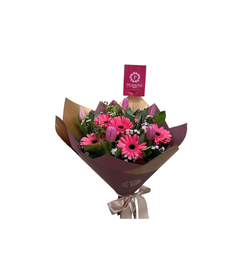 Ramo de 6 tulipanes y 6 gerberas