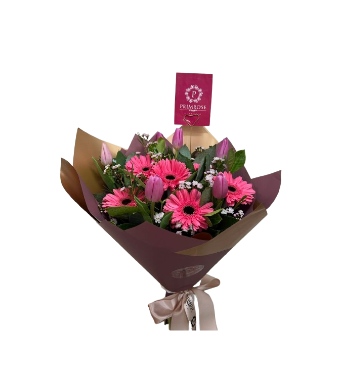 Ramo de 6 tulipanes y 6 gerberas
