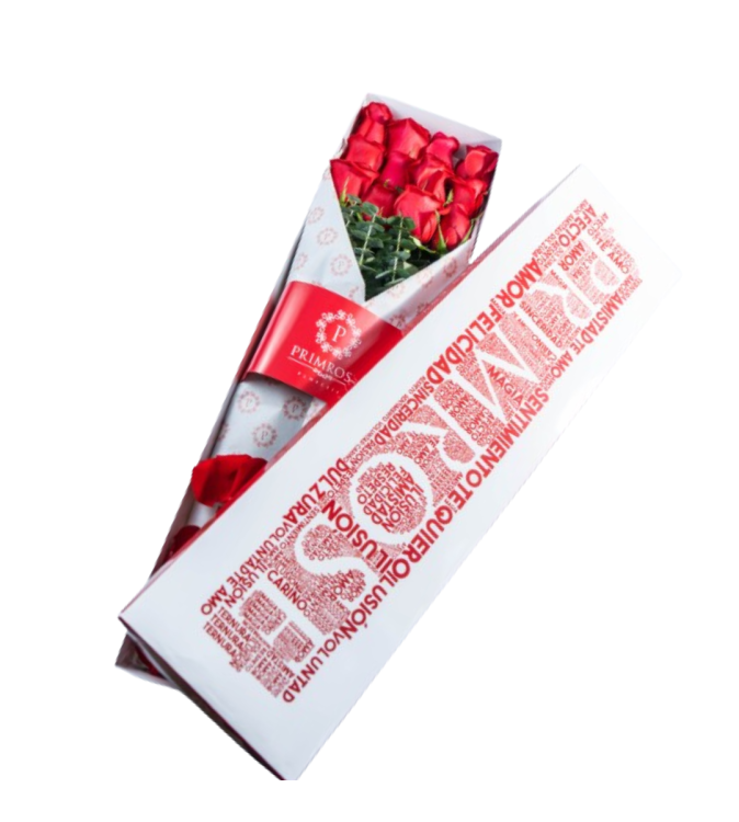CAJA DE 12 ROSAS SV