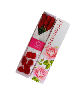 Caja de 9 rosas