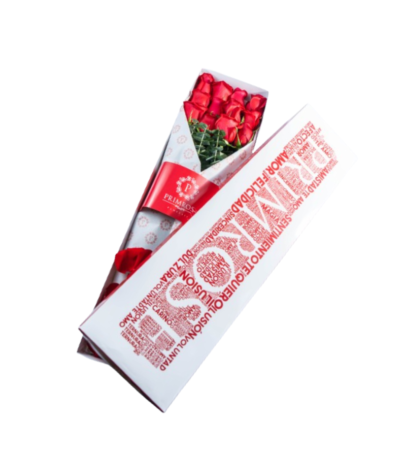CAJA DE 12 ROSAS